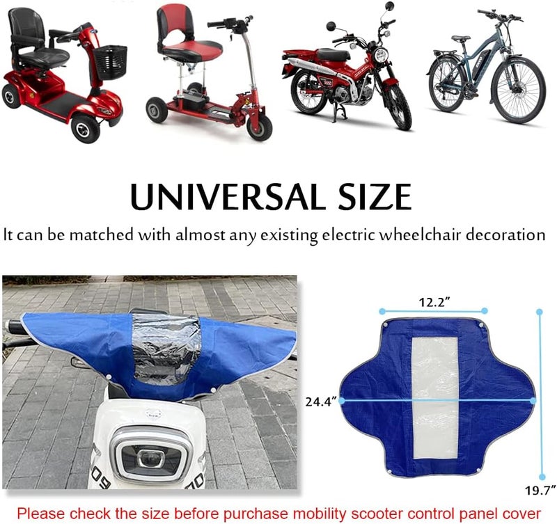 asdmm Control Panel Cover Fit for 4 Wheel Mobility Scooter - Elderly Electric Power Wheelchair Protect Accessories from Dust Dirty Rain Sun - Image 2